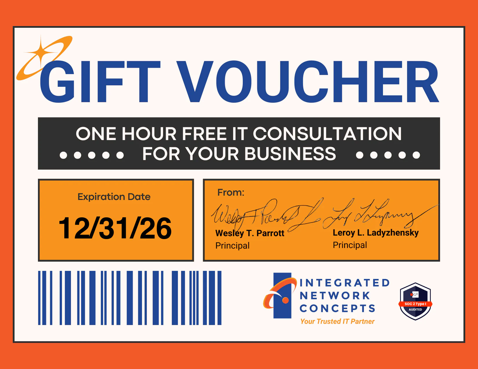 one hour free consultation voucher